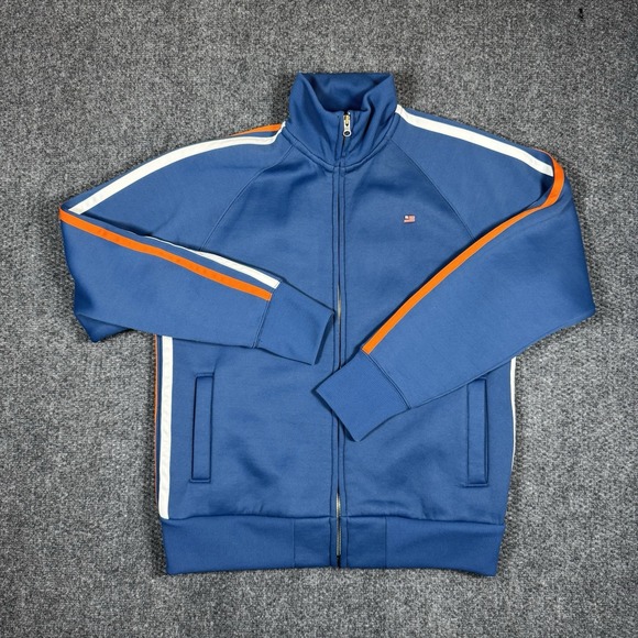 Other - VTG 90's Polo Jeans Co Ralph Lauren Track Jacket Full Zip Royal Blue Mens Size M